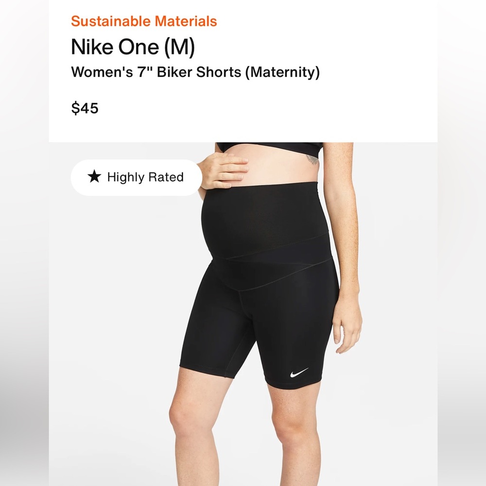 Nike Maternity Biker Shorts